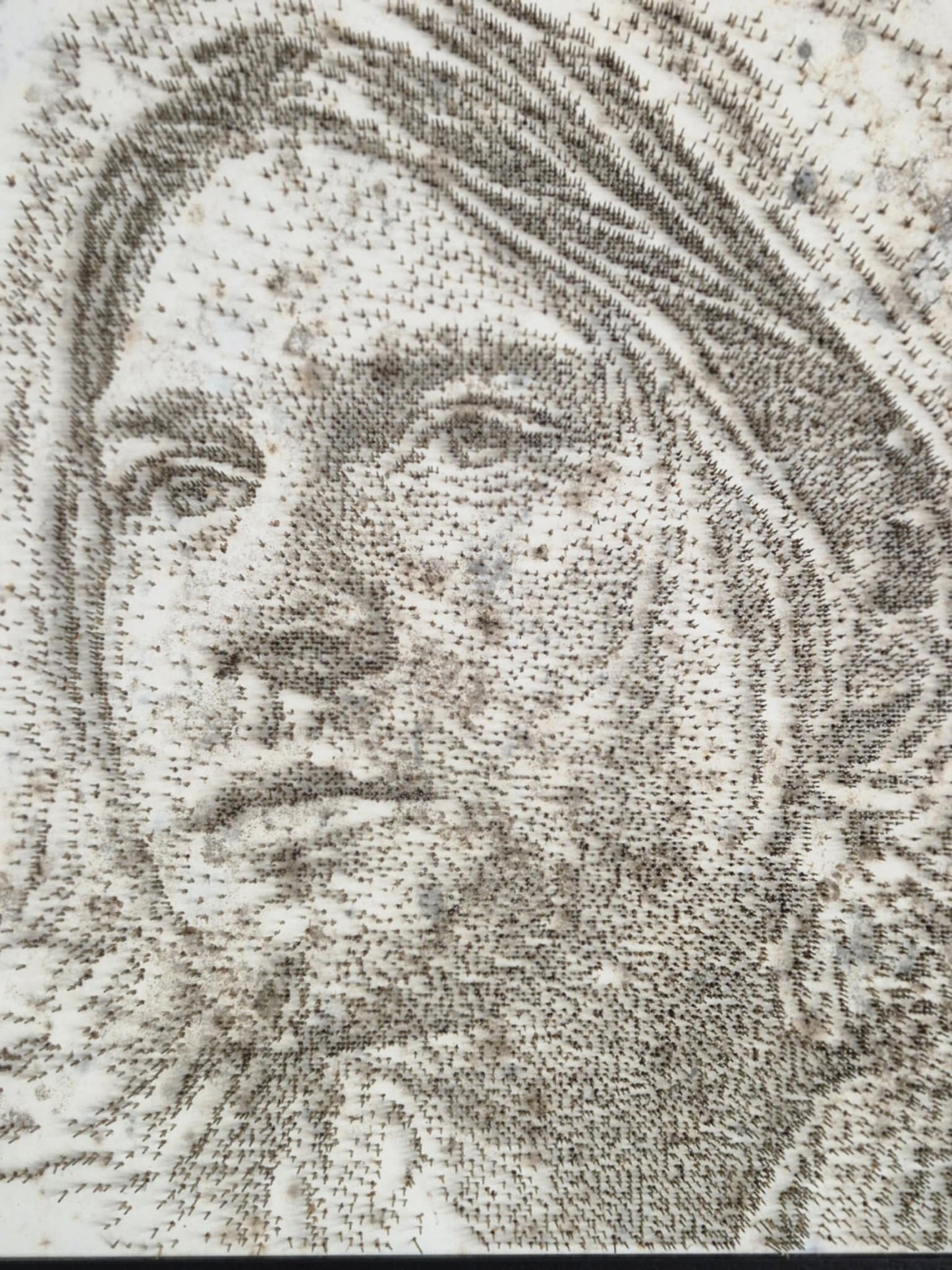 Kurt Cobain – Nirvana Portrait by George Wolberg | Steel Pin Art on Canvas