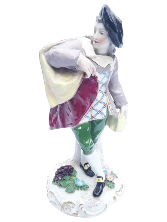 Rare Meissen Porcelain Figurine – Hand-Painted Collectible, 20 cm