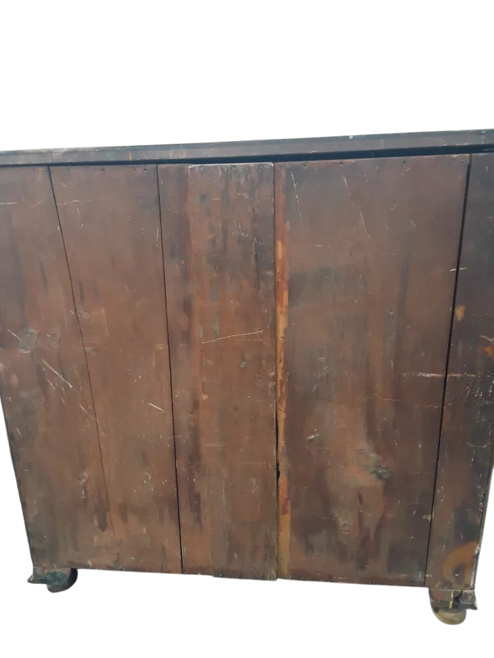 Exceptional Victorian Solid Pine Bow-Front Chest of Drawers