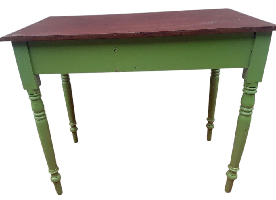 Painted Victorian Mahogany Console / Side Table with Drawers