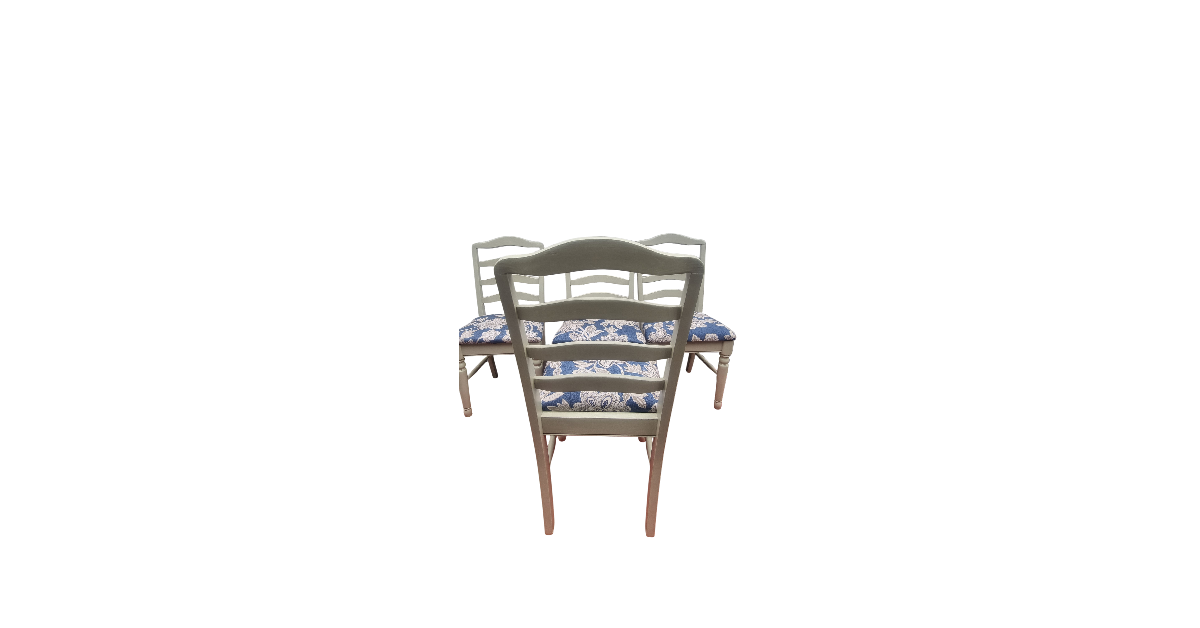 Charming Farmhouse Dining Set – Solid Pine with French Grey Finish