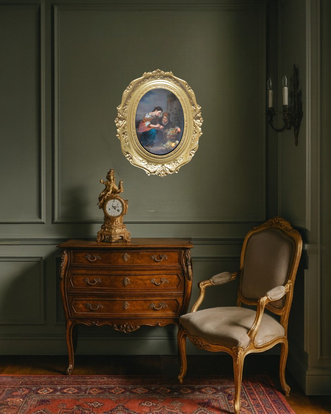 KPM Berlin Porcelain Plaque — The Little Fruit-Seller, 19th Century