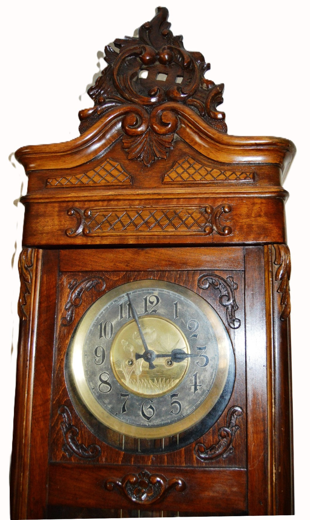ANTIQUE ORIGINAL GUSTAV BECKER WALL CLOCK HUGE 143 CM VIENNA REGULATOR
