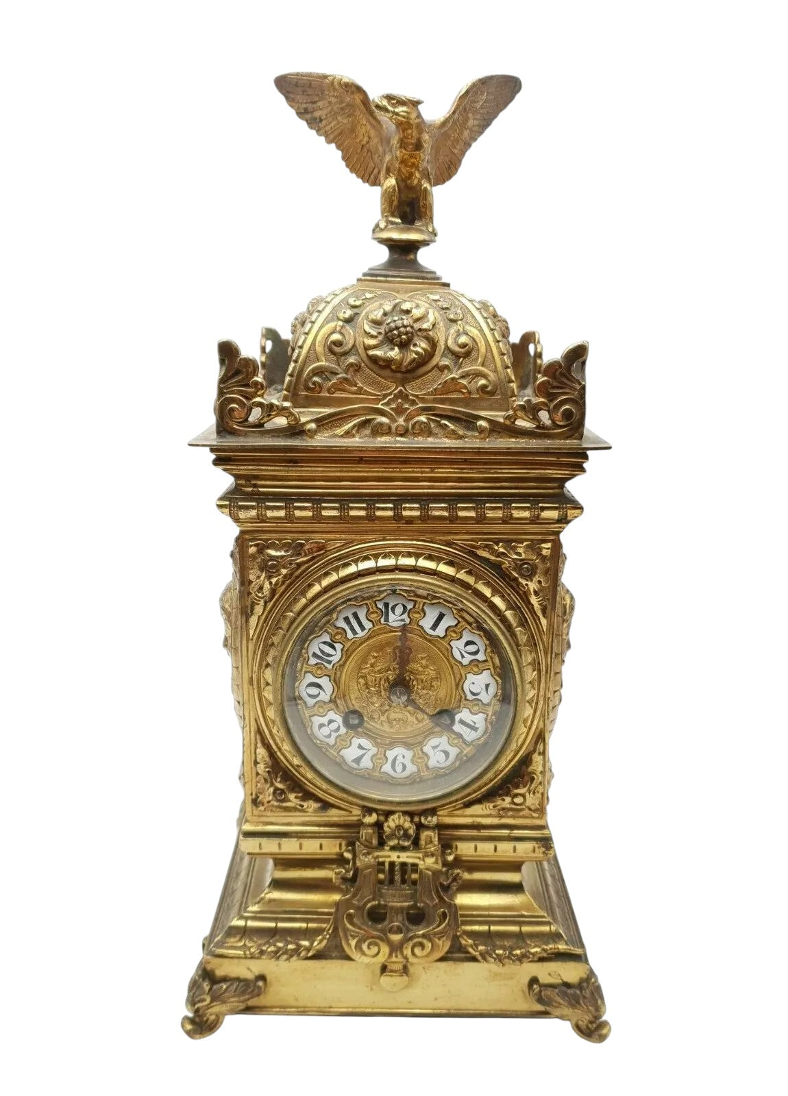 Japy Frères Gilt Brass Mantel Clock – French Louis XVI Style, Circa 1870