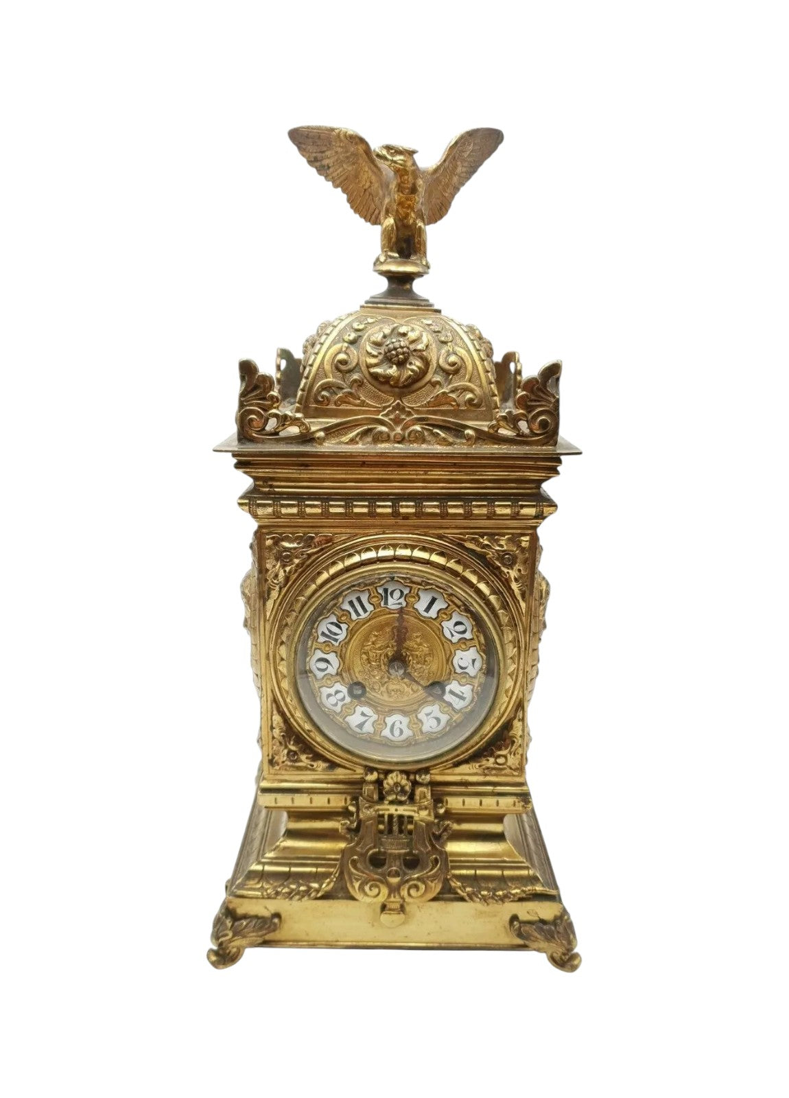 Japy Frères Gilt Brass Mantel Clock – French Louis XVI Style, Circa 1870