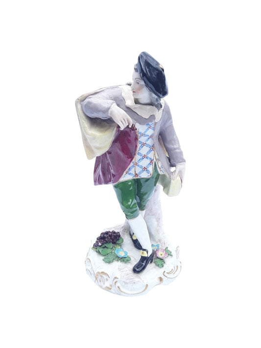 Rare Meissen Porcelain Figurine – Hand-Painted Collectible, 20 cm