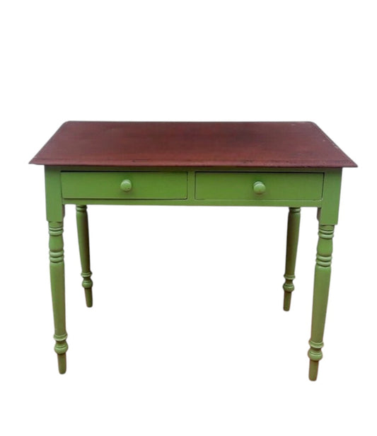 Painted Victorian Mahogany Console / Side Table with Drawers