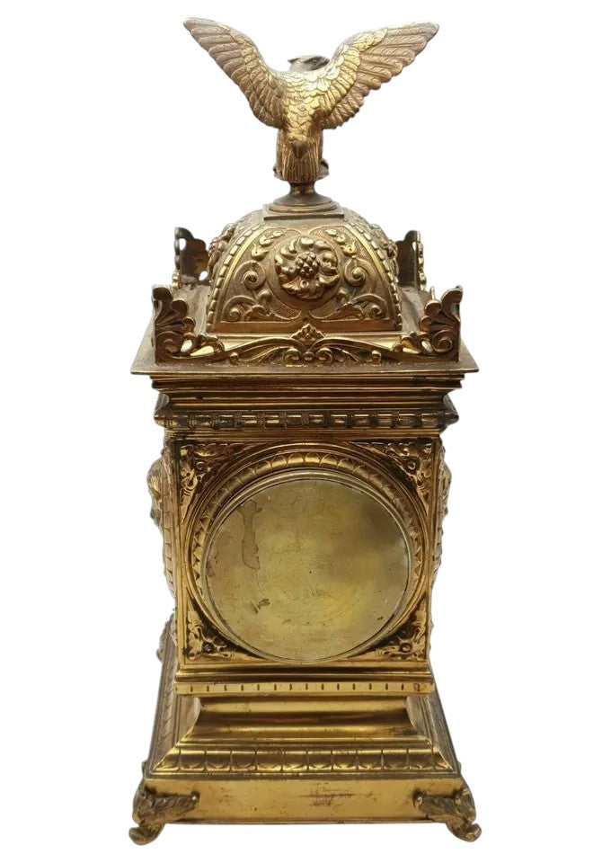 Japy Frères Gilt Brass Mantel Clock – French Louis XVI Style, Circa 1870