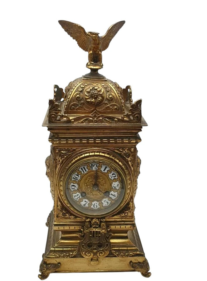 Japy Frères Gilt Brass Mantel Clock – French Louis XVI Style, Circa 1870