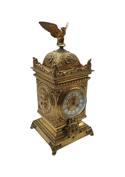 Japy Frères Gilt Brass Mantel Clock – French Louis XVI Style, Circa 1870