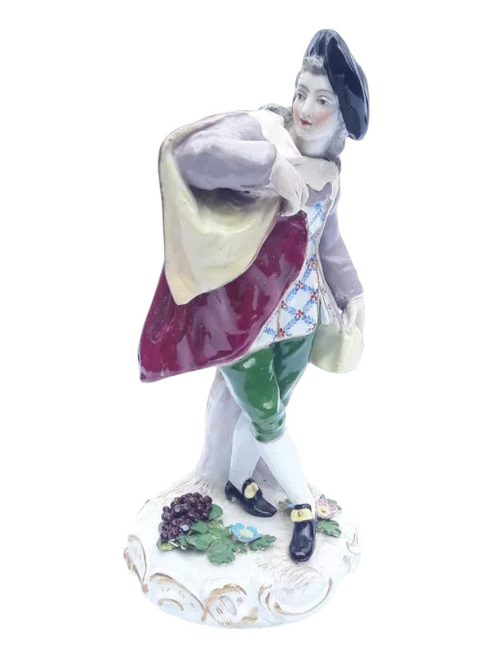 Rare Meissen Porcelain Figurine – Hand-Painted Collectible, 20 cm