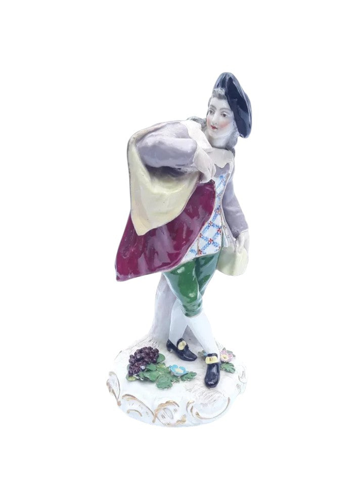 Rare Meissen Porcelain Figurine – Hand-Painted Collectible, 20 cm