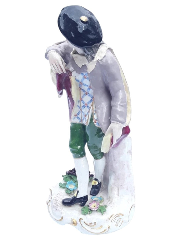 Rare Meissen Porcelain Figurine – Hand-Painted Collectible, 20 cm