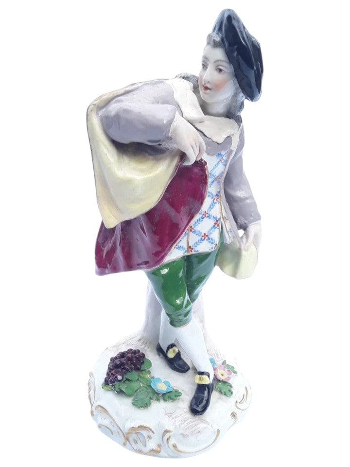 Rare Meissen Porcelain Figurine – Hand-Painted Collectible, 20 cm