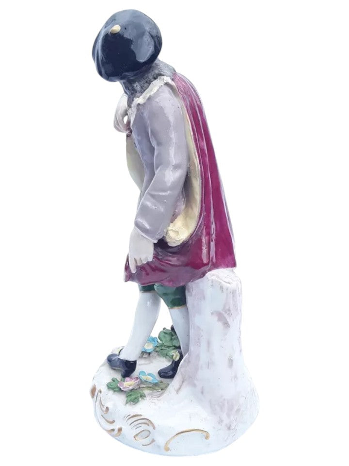 Rare Meissen Porcelain Figurine – Hand-Painted Collectible, 20 cm