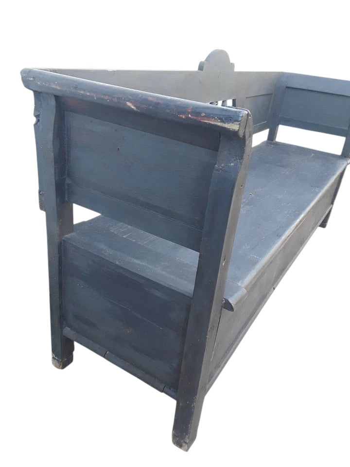 Early 20th Century Eastern European Farmhouse Bench