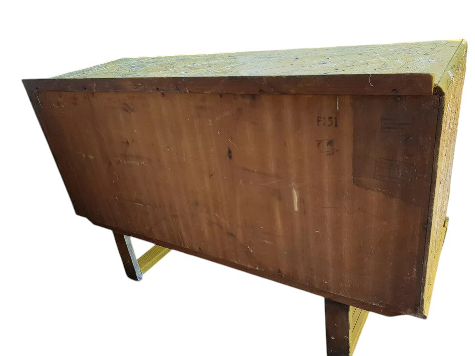 Vintage Mid-Century Hand-Painted Sideboard inspired by Van Gogh