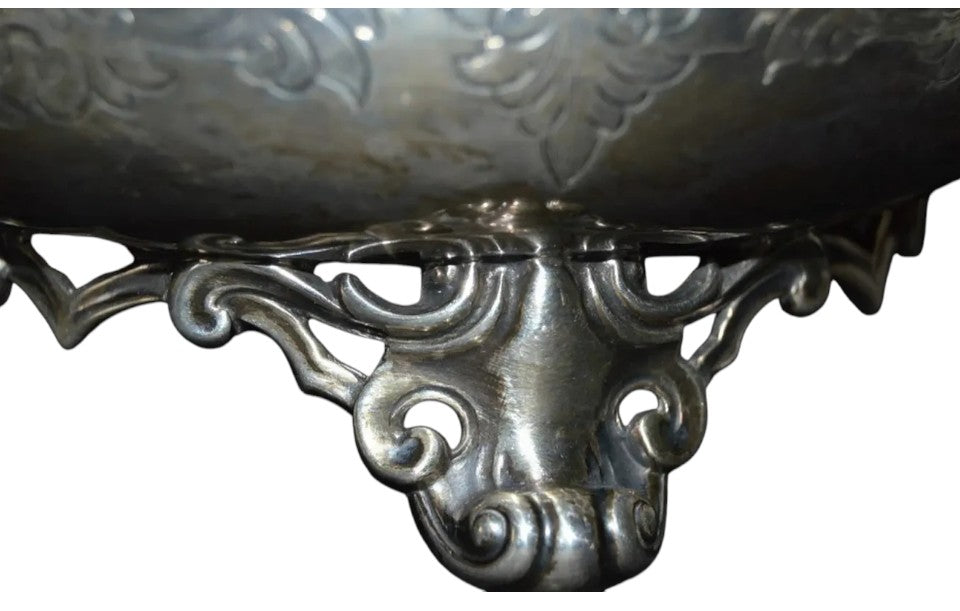 Victorian Solid Silver Engraved Coffee/Tea Pot & Milk Jug – Edward & John Barnard, London 1872